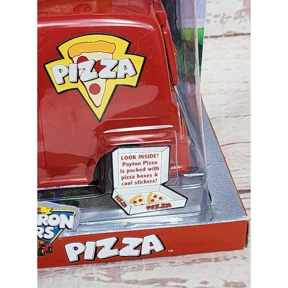 Vintage 2005 Chevron Cars Payton Pizza - Techron Stickers Inside Toy Car - Picture 8 of 16